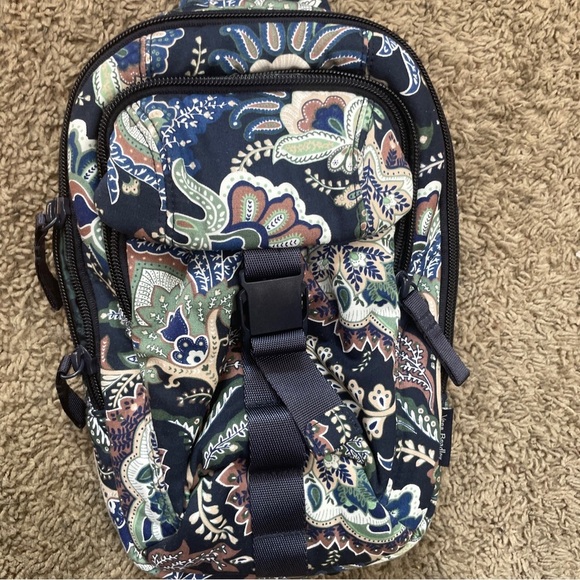 Vera Bradley Utility Sling Backpack Java Navy Camo Bag